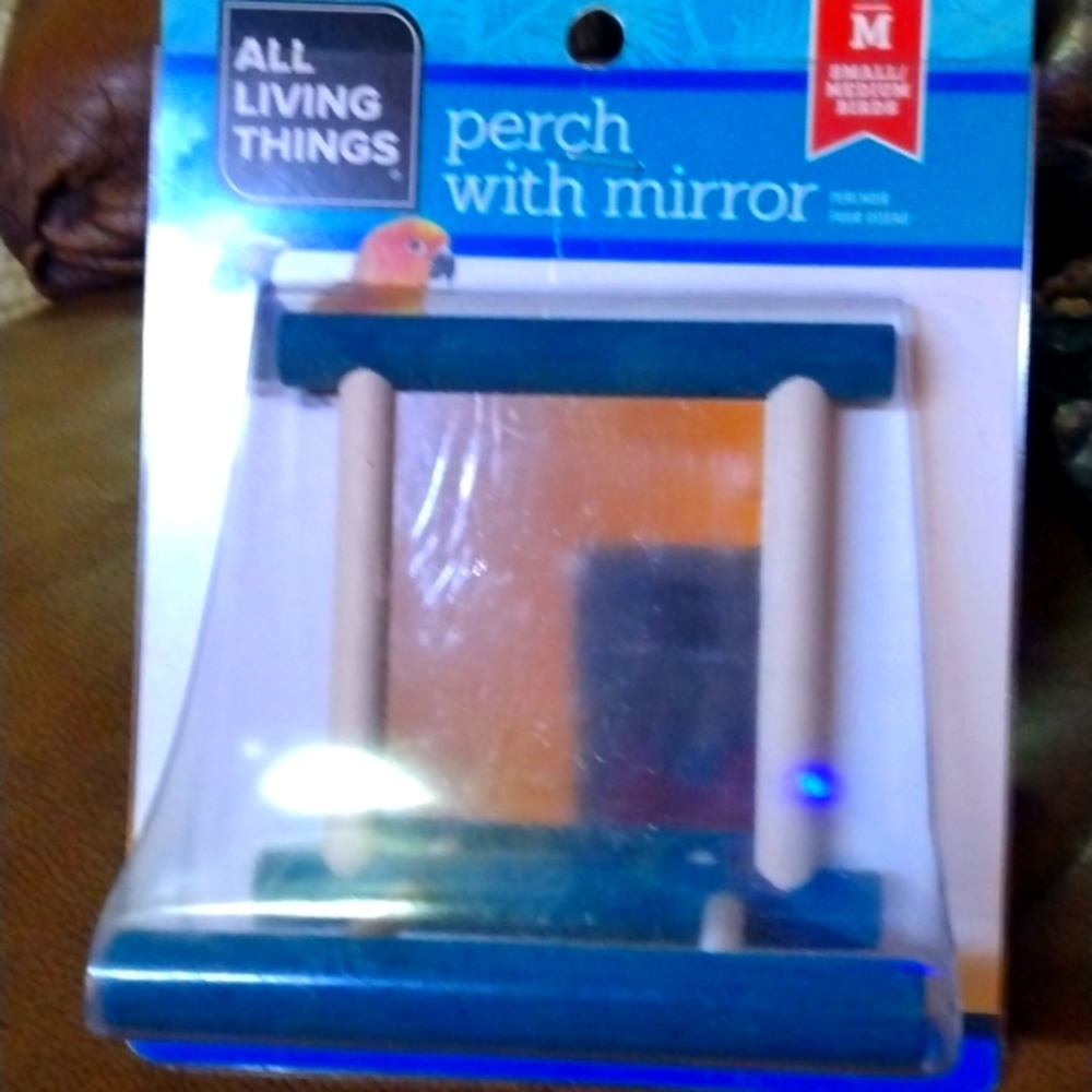 Perch with mirror